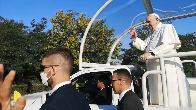Svätý otec František v Šaštíne