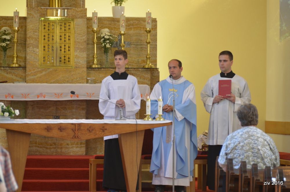 Privítanie p. kaplána Mgr. J. Šimúna