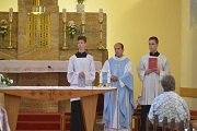 Privítanie p. kaplána Mgr. J. Šimúna