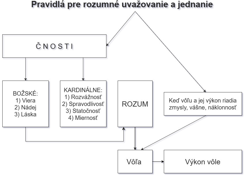 Grafické znázornenie riadenia ľudskej vôle