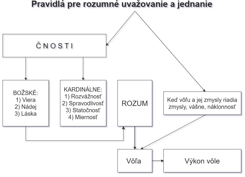 Grafické znázornenie riadenia ľudskej vôle
